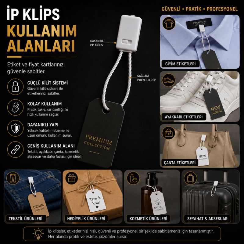 İp Klips Lacivert 10.000 Adet