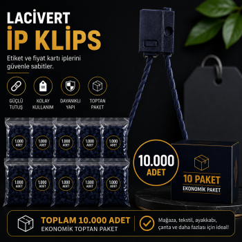 İp Klips Lacivert 10.000 Adet
