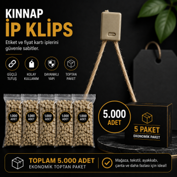 İp Klips Kınnap 5.000 Adet