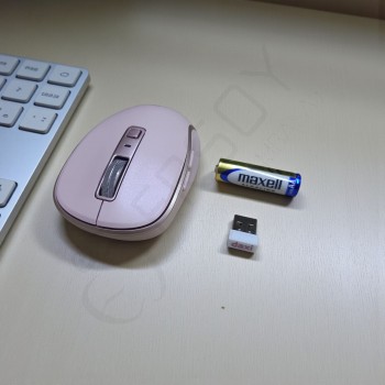 Daxi MX500 Ultra Compact Dual-Mode Wıreless Bluetooth Mouse Pembe