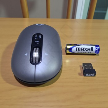 Daxi MX600 Luna Pro Dual-Mode Wıreless Bluetooth Mouse Gümüş Gri