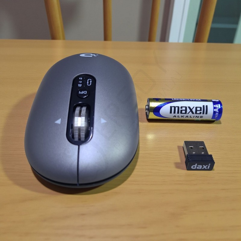 Daxi MX600 Luna Pro Dual-Mode Wıreless Bluetooth Mouse Gümüş Gri