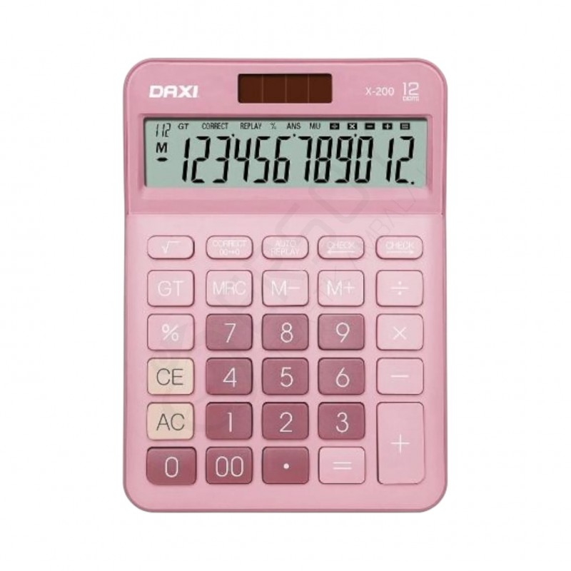 Daxi X-200 Hesap Makinesi Pembe