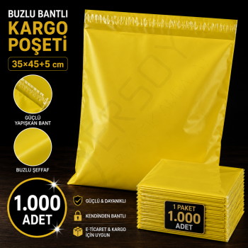 35x50 Kargo Poşeti Sarı 1.000 Adet