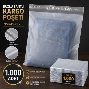 35x50 Kargo Poşeti Buzlu 1.000 Adet
