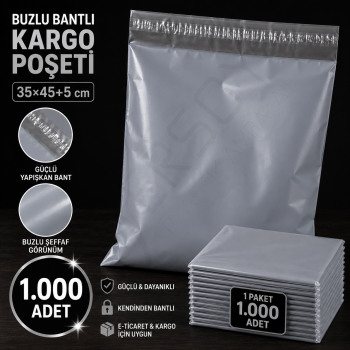35x50 Kargo Poşeti Gri 1.000 Adet