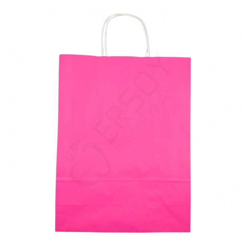 31*41+12 Kağıt Çanta Fuşya Renk 31*41+12 Kağıt Çanta Fuşya Renk