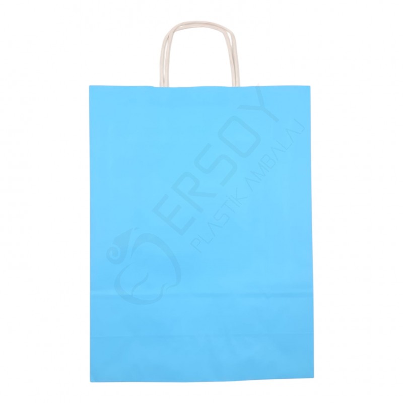 31*41+12 Kağıt Çanta Açık Mavi Renk