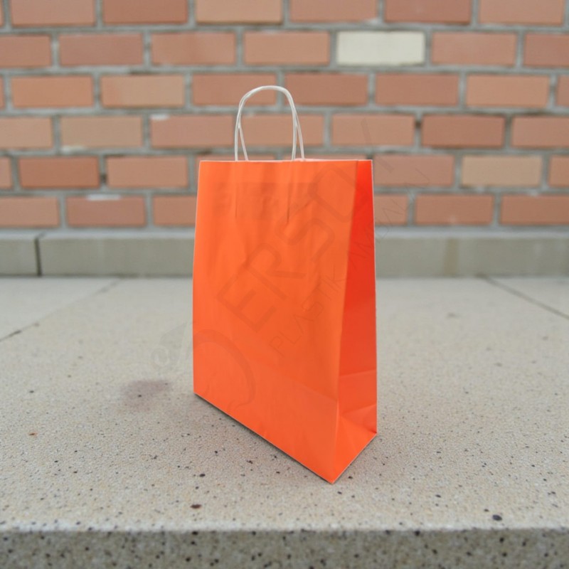 31*41+12 Kağıt Çanta Turuncu Renk