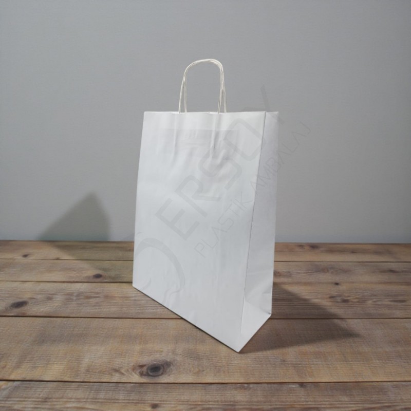 31x41+12 Kağıt Çanta Gümüş Renk 31x41+12 Kağıt Çanta Gümüş Renk