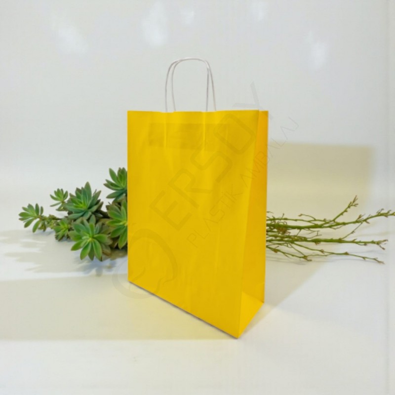 31*41+12 Kağıt Çanta Sarı Renk