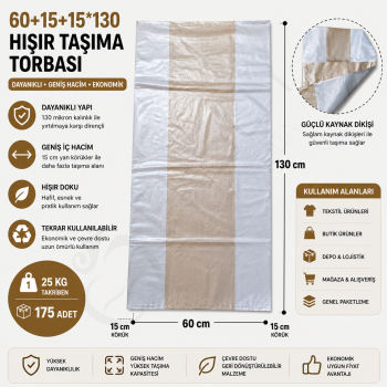 90x130 Hışır Taşıma Torbası 25 Kg.