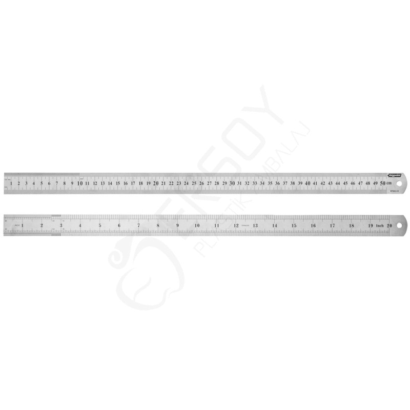 Çelik Cetvel 50 cm.