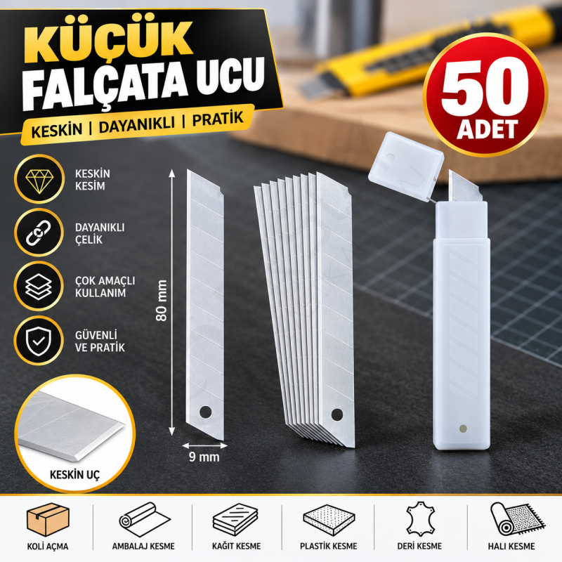 Küçük Falçata Ucu 50 Adet