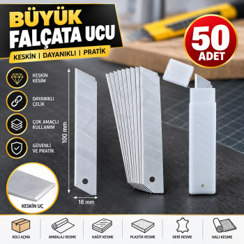 Büyük Falçata Ucu 50 Adet