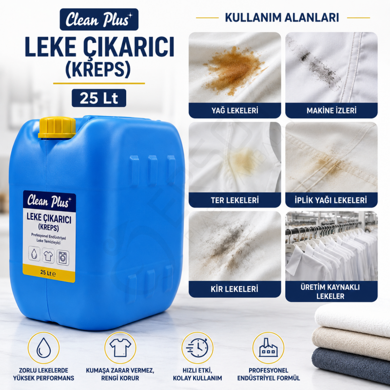 Clean Plus Leke Çıkarıcı (Kreps) 25 Lt.