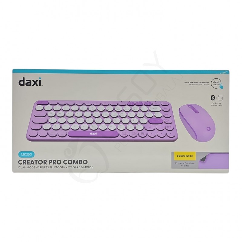 Daxı MK350 Creator Pro Combo Dual-Mode Wıreless Bluetooth Keyboard & Mouse Daxı MK350 Creator Pro Combo Dual-Mode Wıreless Bluetooth Keyboard & Mouse