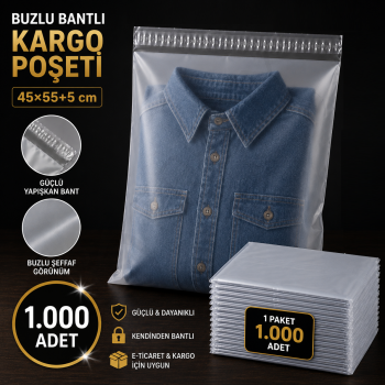 45x60 Kargo Poşeti Buzlu 1.000 Adet