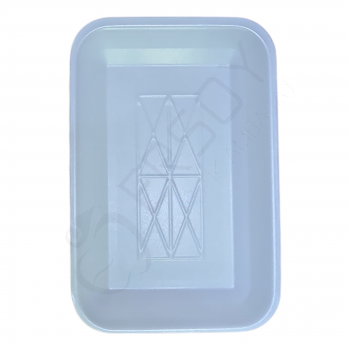 Dikdörtgen Büyük Köpük Tabak 50 Adet