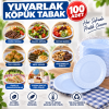 Yuvarlak Küçük Köpük Tabak 100 Adet