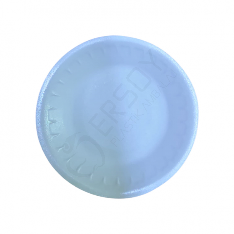 Yuvarlak Küçük Köpük Tabak 100 Adet