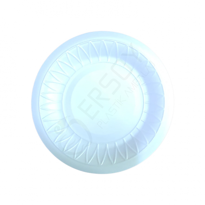 Yuvarlak Orta Köpük Tabak 100 Adet