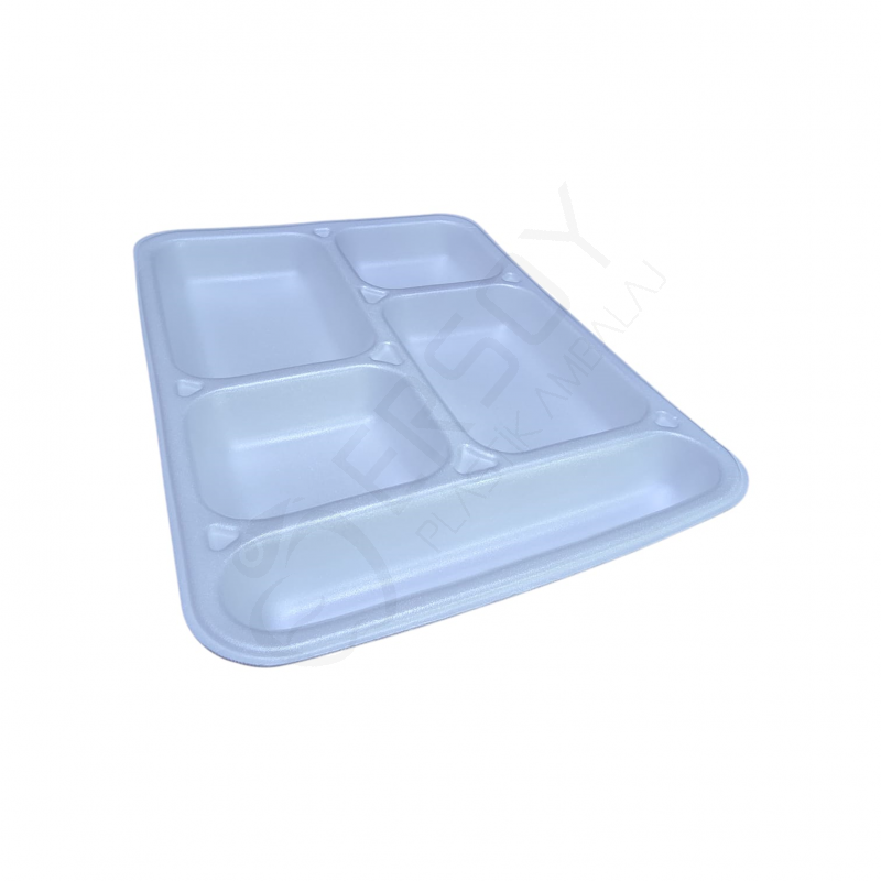 5 Gözlü Köpük Tabak 50 Adet