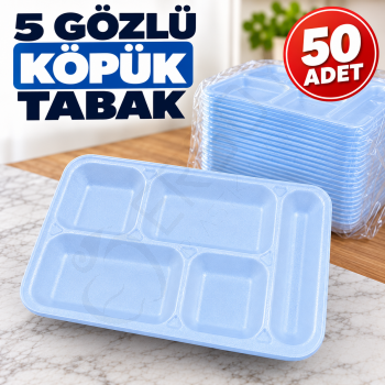 5 Gözlü Köpük Tabak 50 Adet