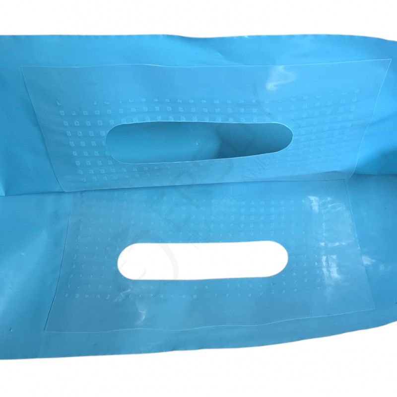 40x50 Takviyeli Mağaza Poşeti Mavi (1 Kg.)