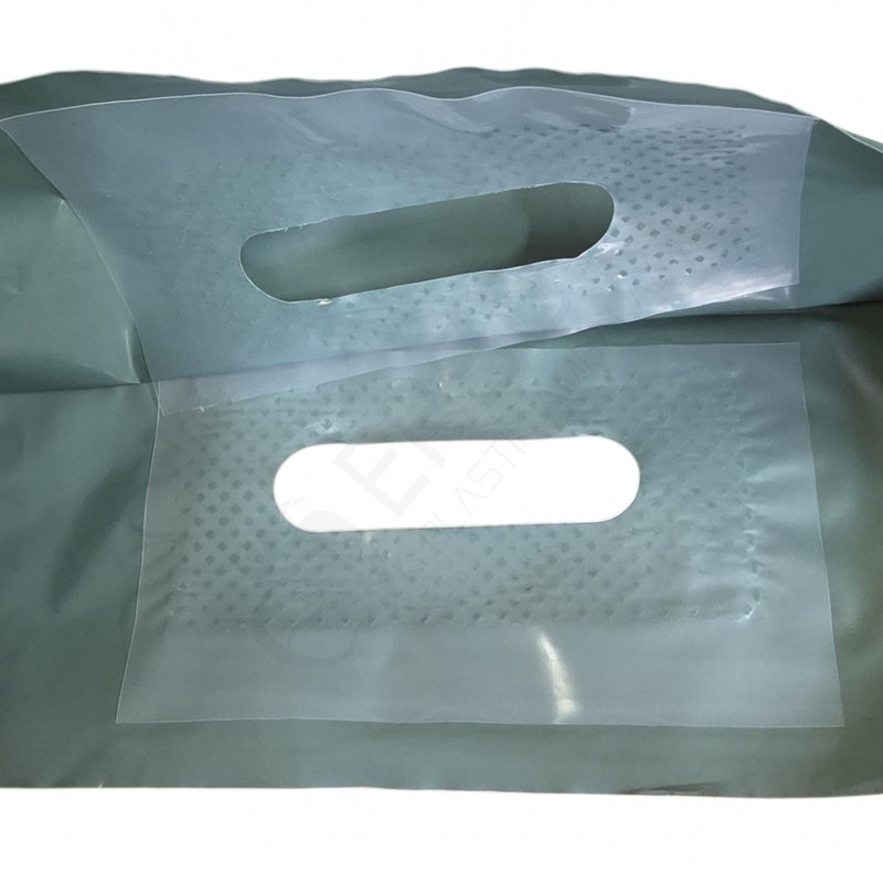 40x50 Takviyeli Mağaza Poşeti Açık Yeşil (1 Kg.)