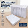 A5 Beyaz Kâğıt 80 gr – 148×210 mm | 500’lü Paket