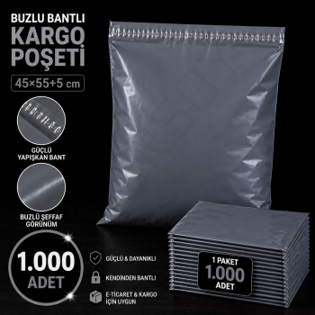 45x60 Kargo Poşeti Gri 1.000 Adet