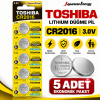 Toshiba CR 2016 Lithium Pil 5 Adet