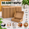 30x35x5 cm Kapaklı E-Ticaret Kargo Kutusu – 50 Adet