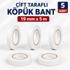 Çift Taraflı Köpük Bant 19mmx5m