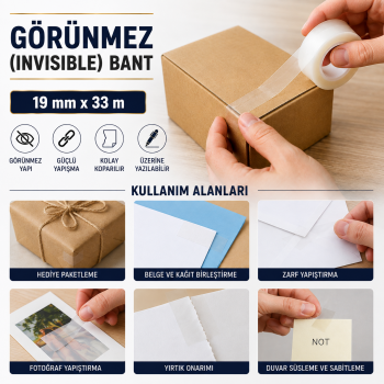Görünmez (Invisible) Bant 19 mm x 33 m