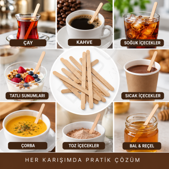 Tahta Karıştırıcı 3 Kutu