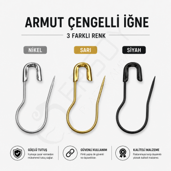 Nikel Armut Çengelli İğne 5.000 Adet