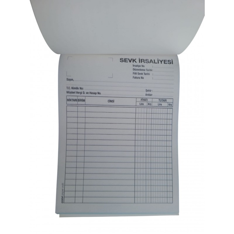 Otokopili 3 Nüsha Sevk İrsaliyesi