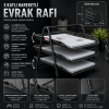 Siyah Metal 3'lü Evrak Rafı