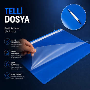 Telli Dosya Beyaz 50 Adet