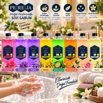 Pereja Sıvı Sabun Kaşmir Doğal Zeytinyağlı - 1500 ml