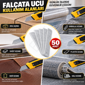 Küçük Falçata Ucu 50 Adet
