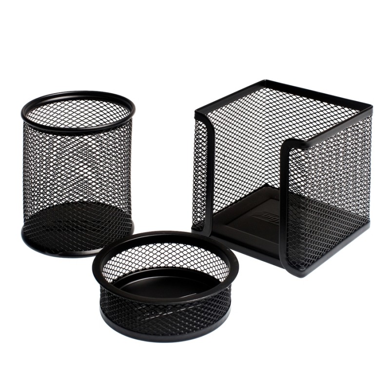 Metal Perfore 3'lü Set Siyah Metal Perfore 3'lü Set Siyah