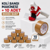 Geniş Koli Bant Makinesi + 10 Adet 66x50 Bant