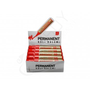 10 mm. Kırmızı Kalem 10 Adet