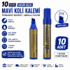 10 mm. Mavi Kalem 10 Adet