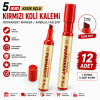 5 mm. Kırmızı Kalem 12 Adet