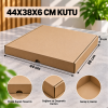 44x38x6 cm Kapaklı E-Ticaret Kargo Kutusu – 50 Adet