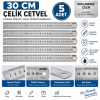 Çelik Cetvel 30 cm. 5 Adet
